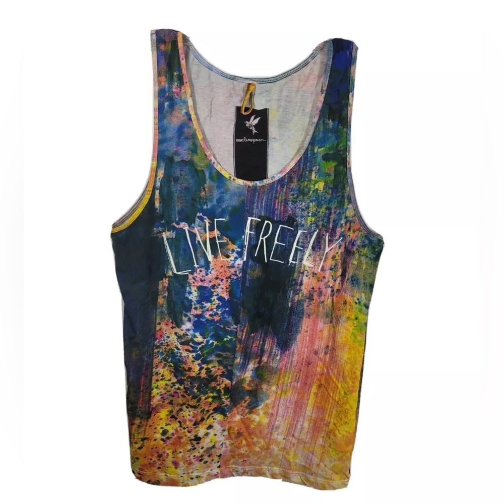 NWT One teaspoon ‘live freely’ tank top
